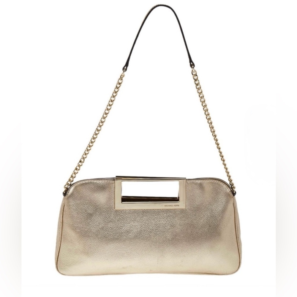 Michael Kors Glamorous Gold Berkley Clutch – NWT+ Dust Bag